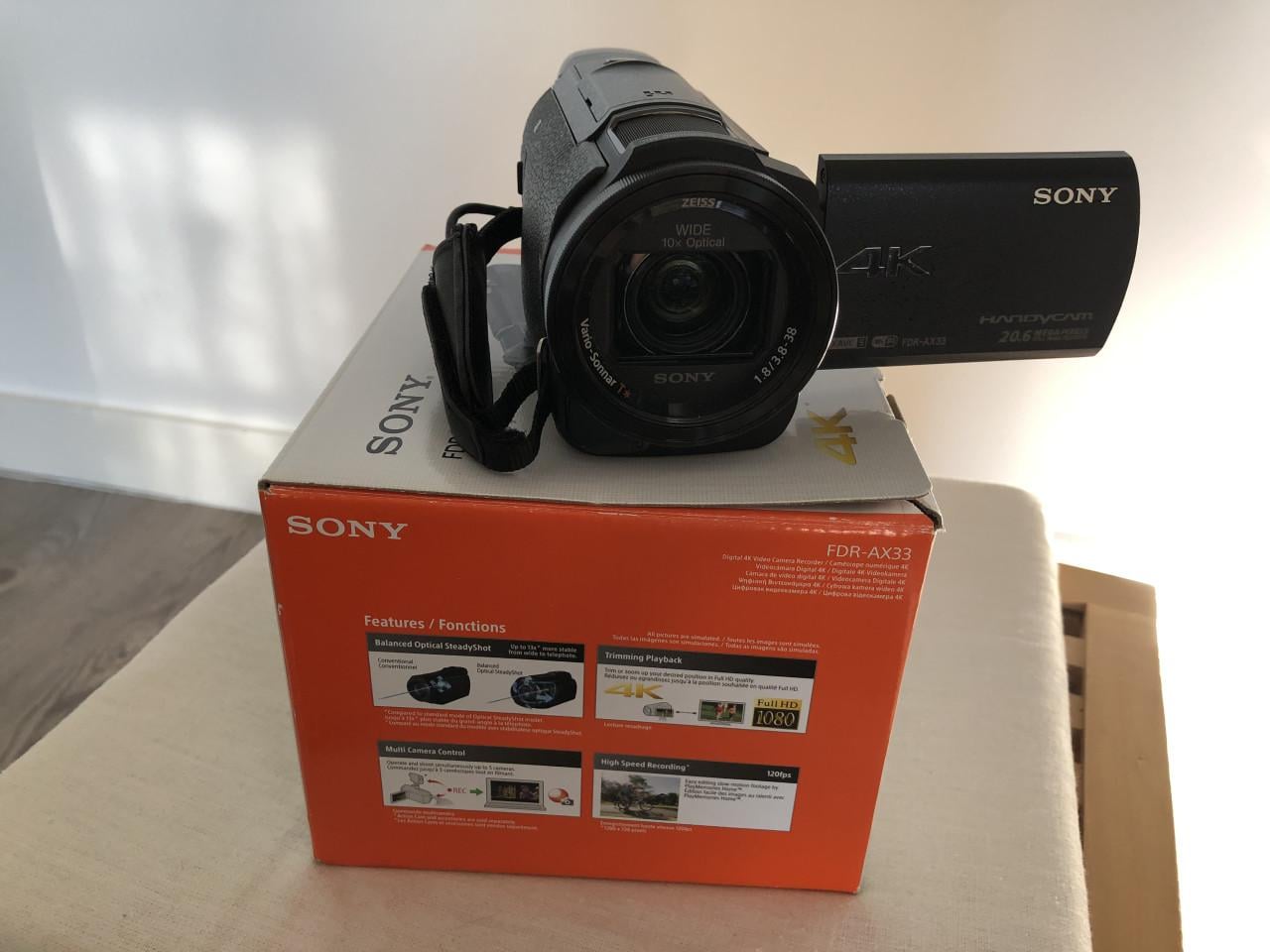 Sony Handycam 4K camera
