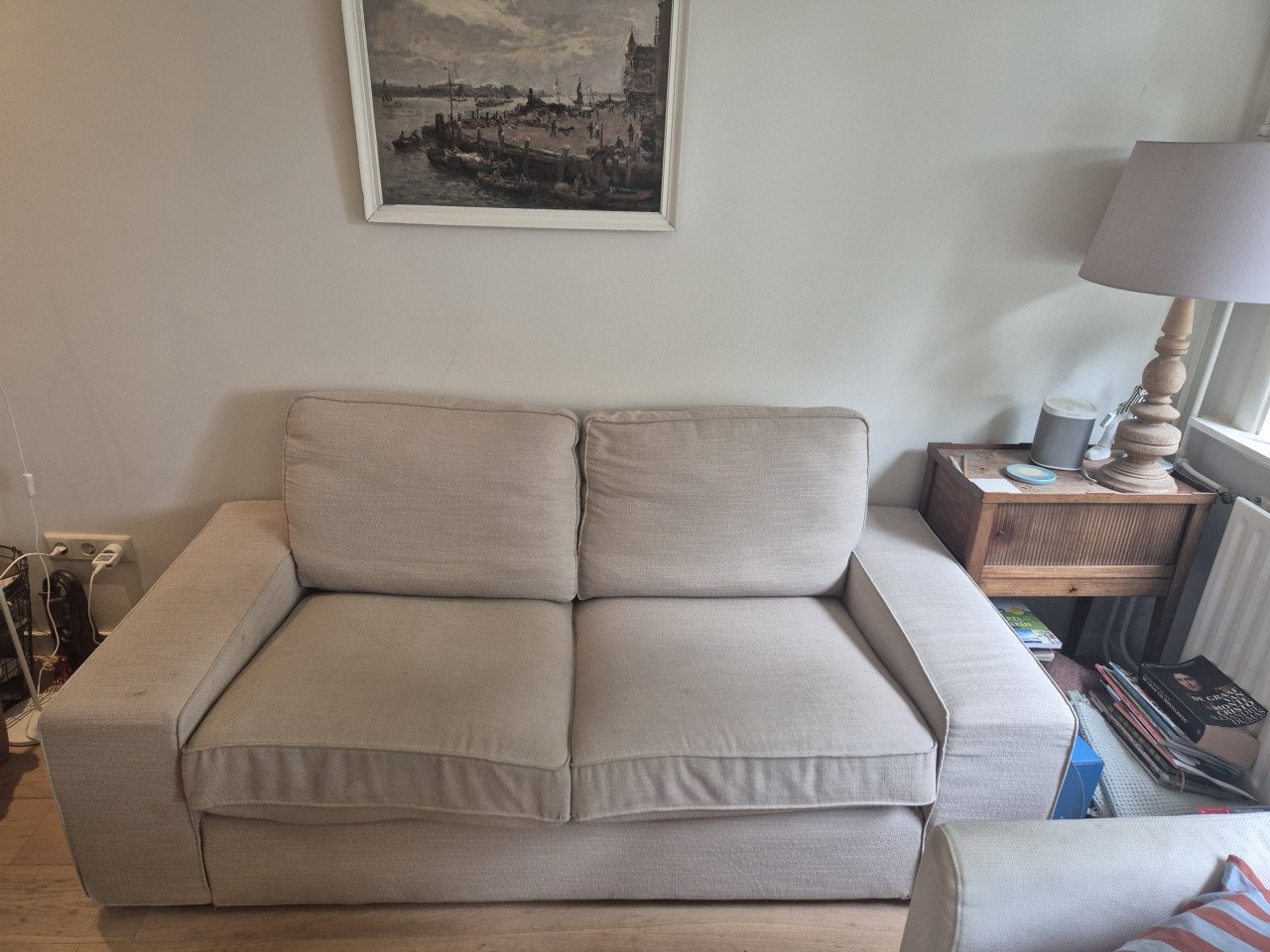 Beige Ikea KIVIK Bank 2,5 jaar oud, 2 zitter