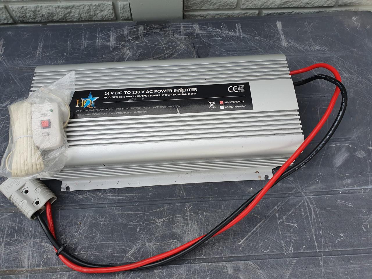 Omvormer +afstandbediening 24V