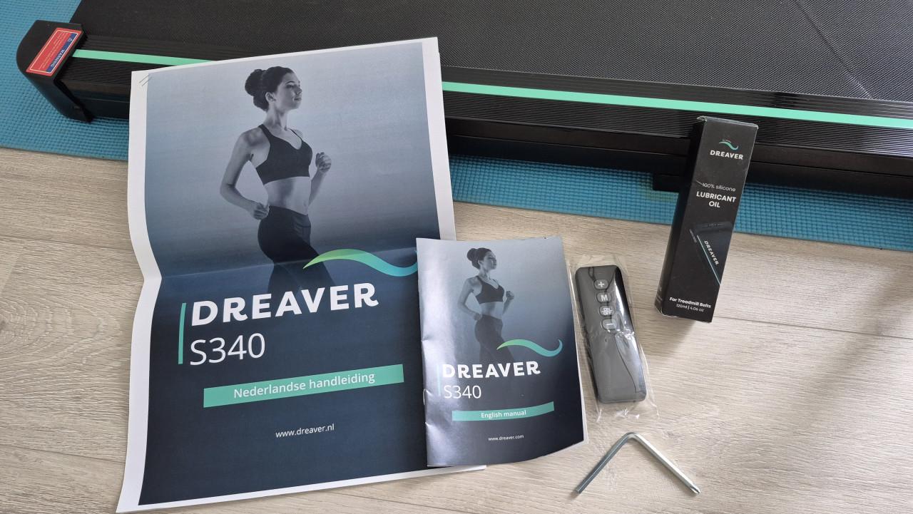 Dreaver S340 loopband, max 10km/u, met afstandsbediening, olie en mat