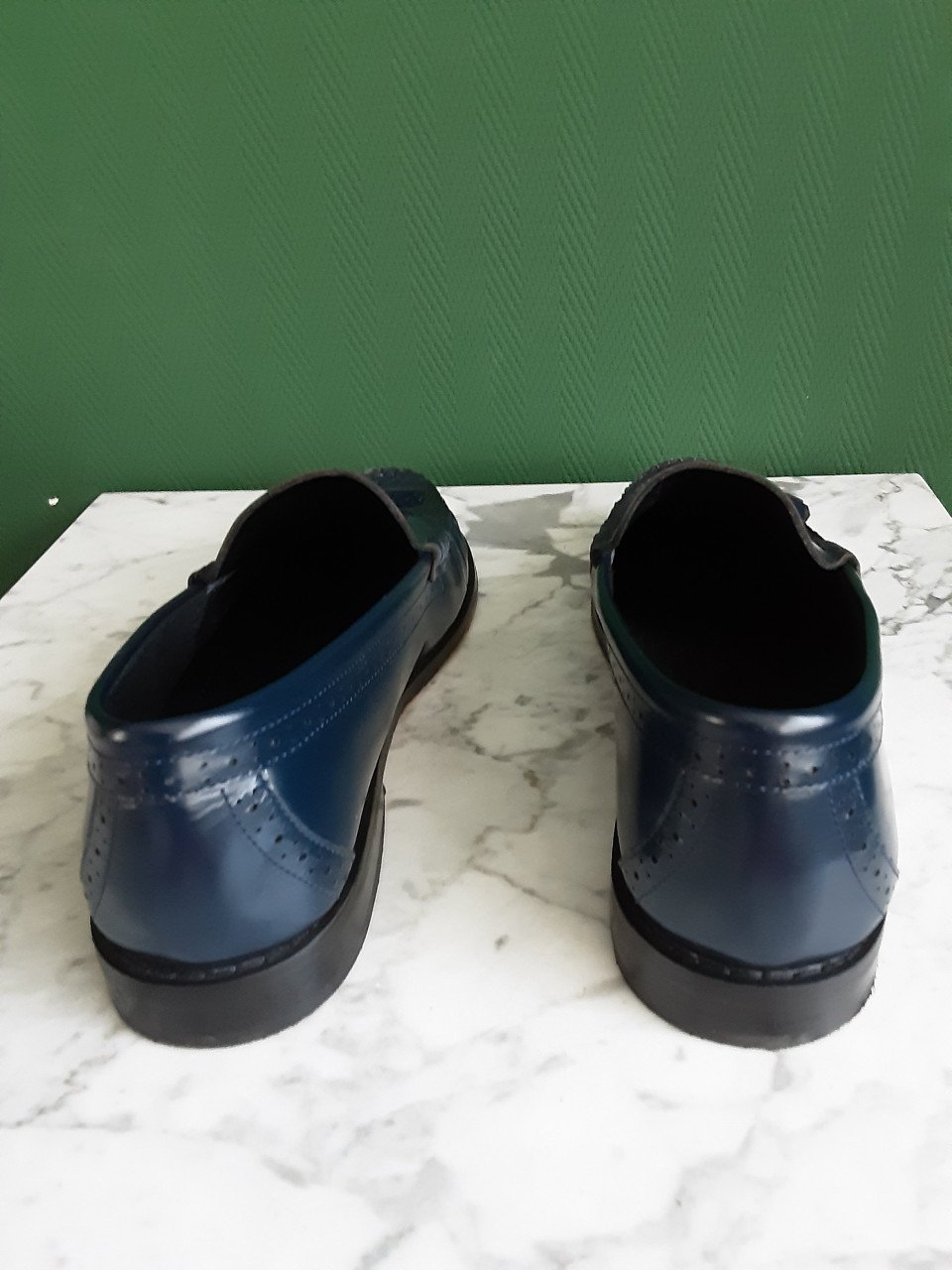 Blauwe schoenen (moccasins )40