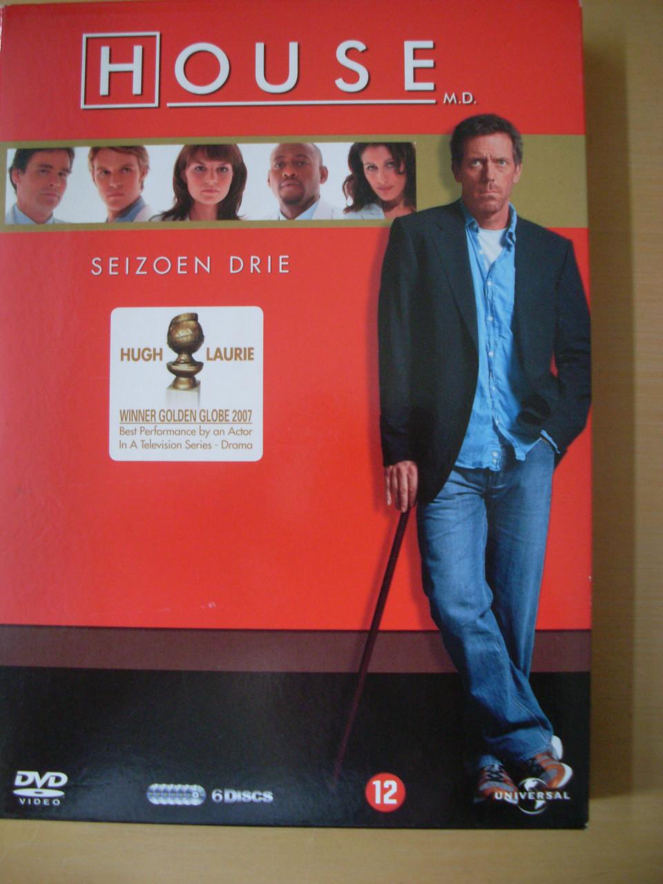 DVD Box House reeks 1 tot en met 3 ( 1 keer bekeken)