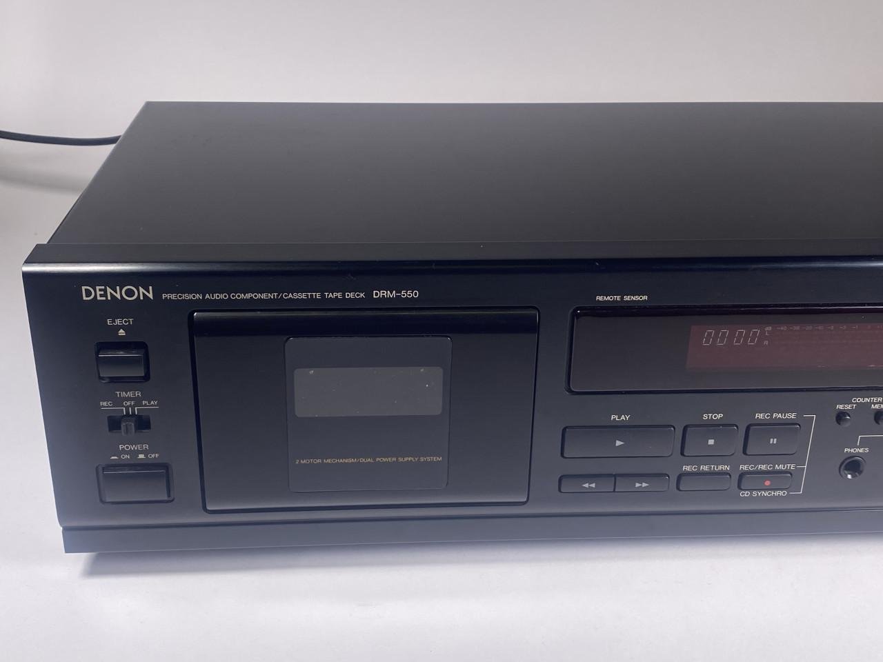 DENON DRM-550 cassette-deck (Dolby B-C/HX-pro)