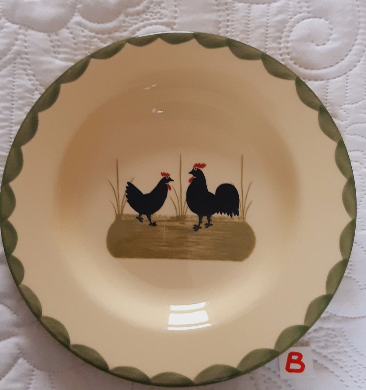 Kip & Haan servies: diep bord, 2 stuks