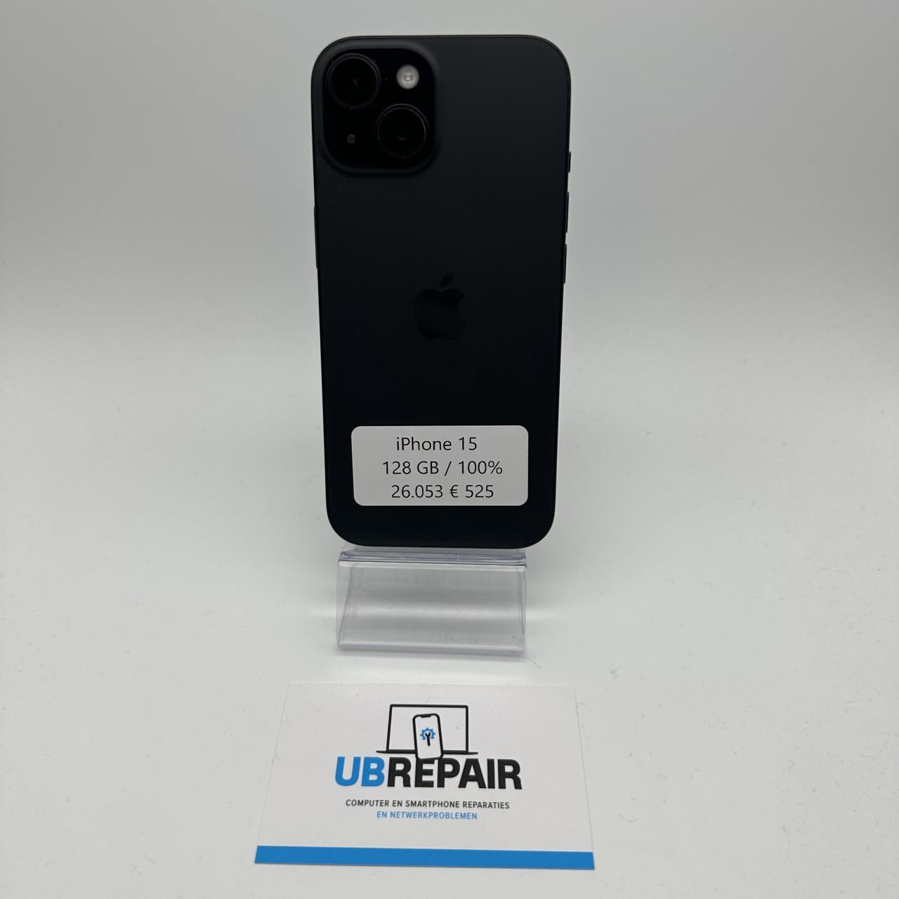 Apple iPhone 15 128 GB Space grey