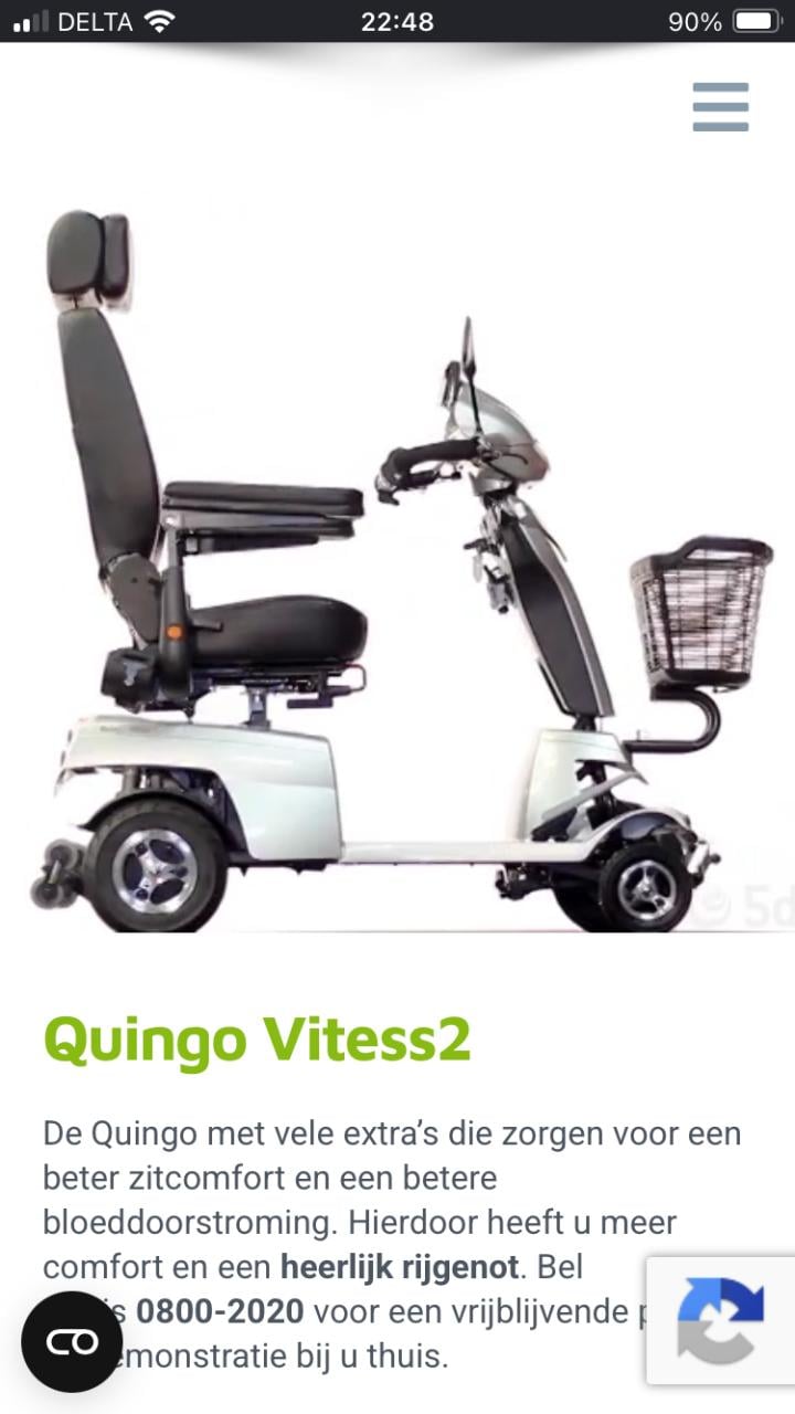 Scootmobiel in zeer goede staat.