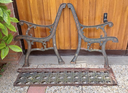 Tuinbankje gietijzer