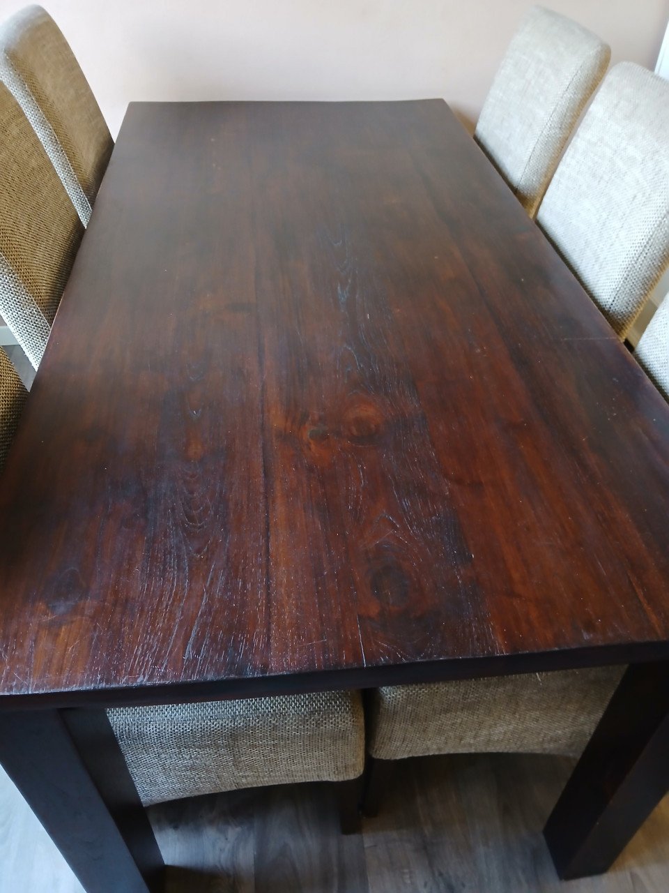 Teakhouten eettafel 180 x 90