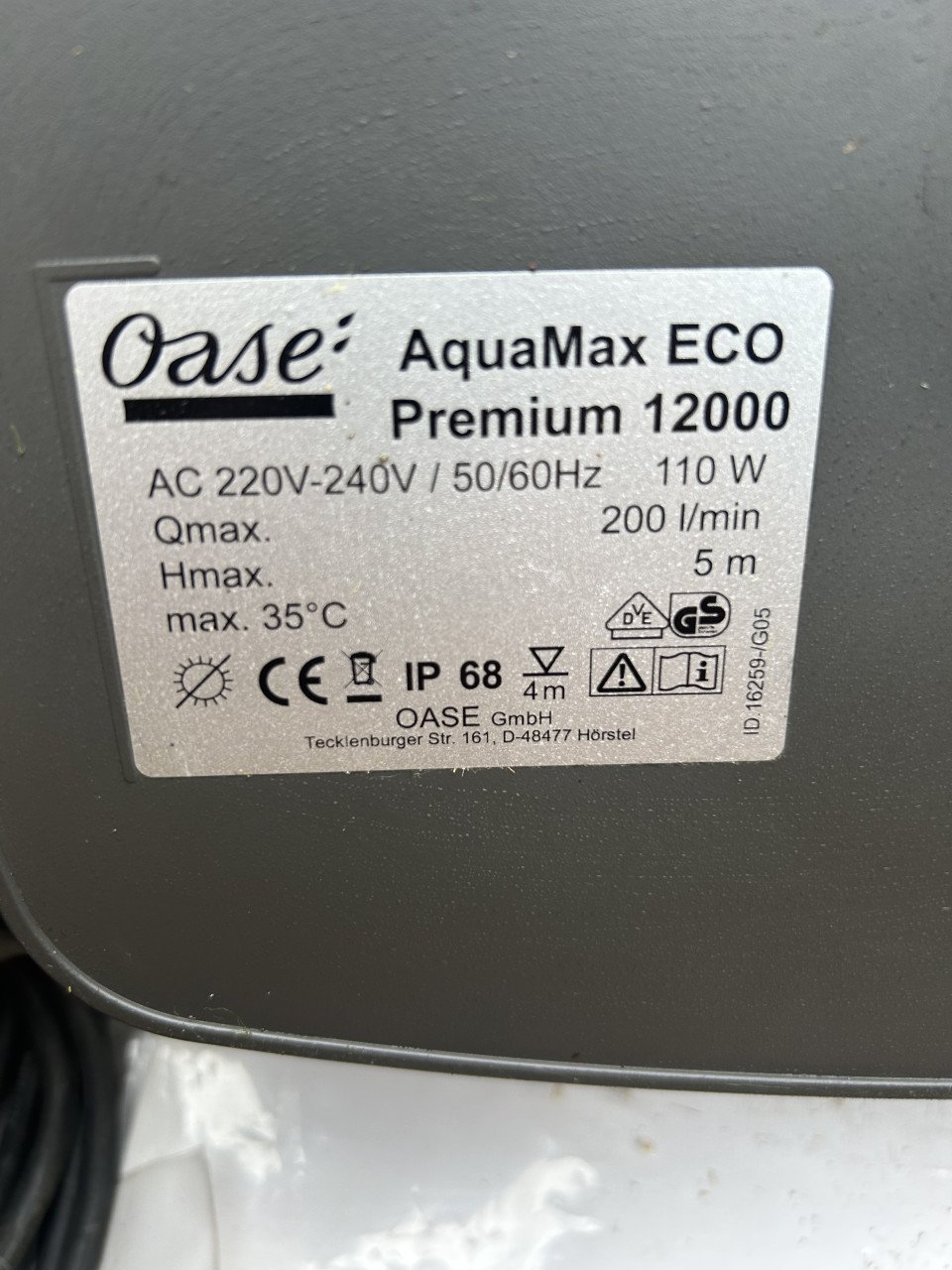 Te koop complete filter installatie voor koivijver merk oase