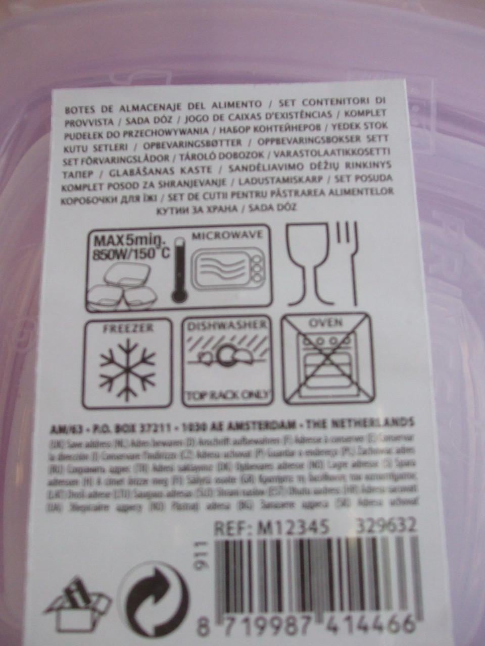 Te koop set voorraaddozen.(nieuw).