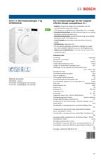 Bosch A++ klasse warmtepomp Droger trommel capaciteit 7 kg. kort gebruikt