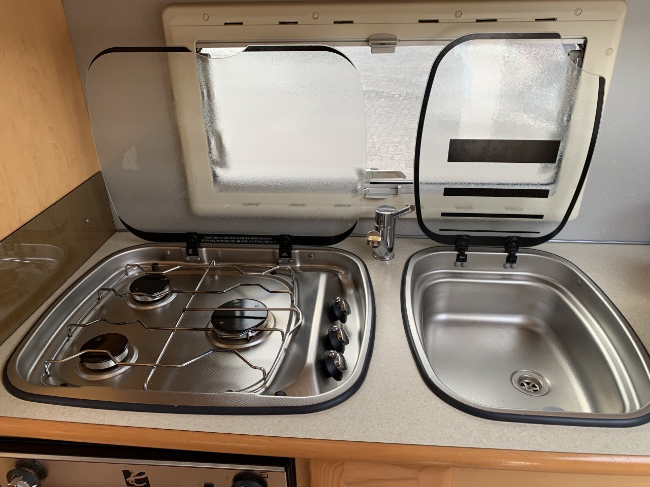 Caravan Elddis Odyssey 544, vakantie klaar