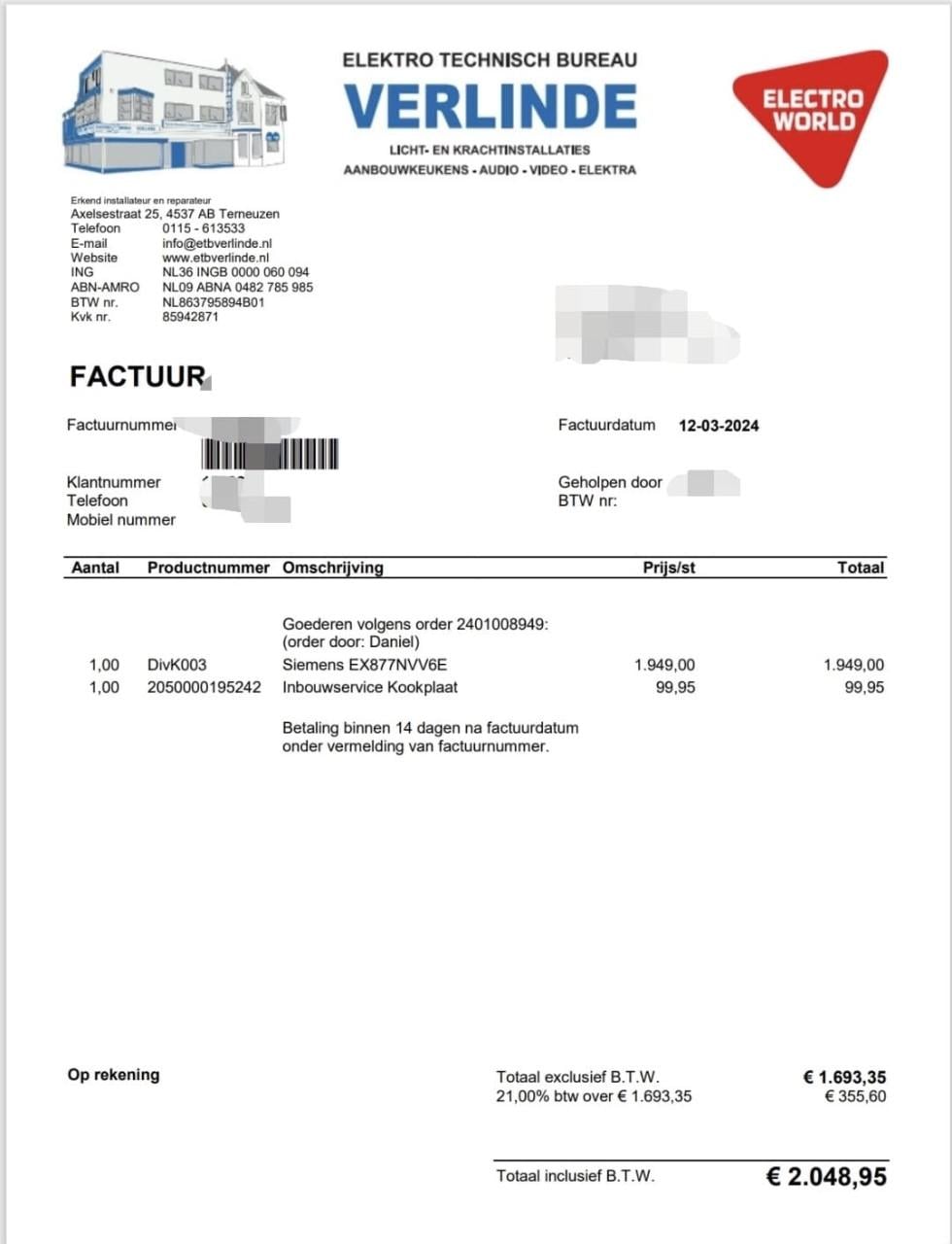 Kookplaat Siemens