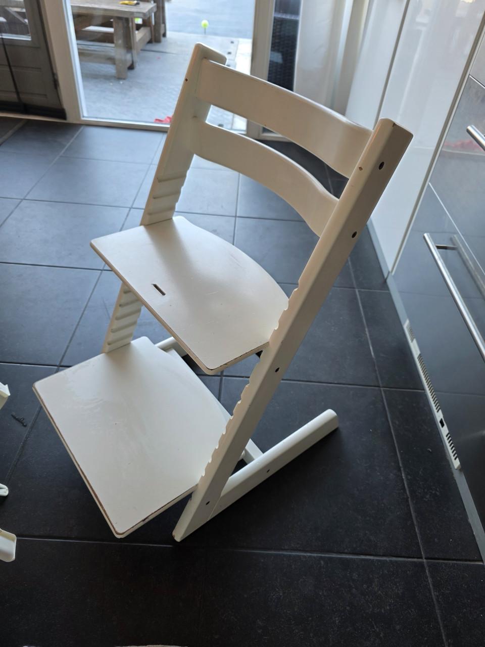Stokke Tripp Trapp met babyset, tray en tuigje