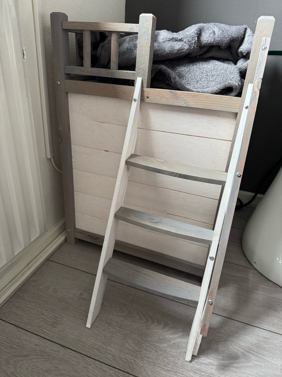 Kattenhuisje met fleecedeken