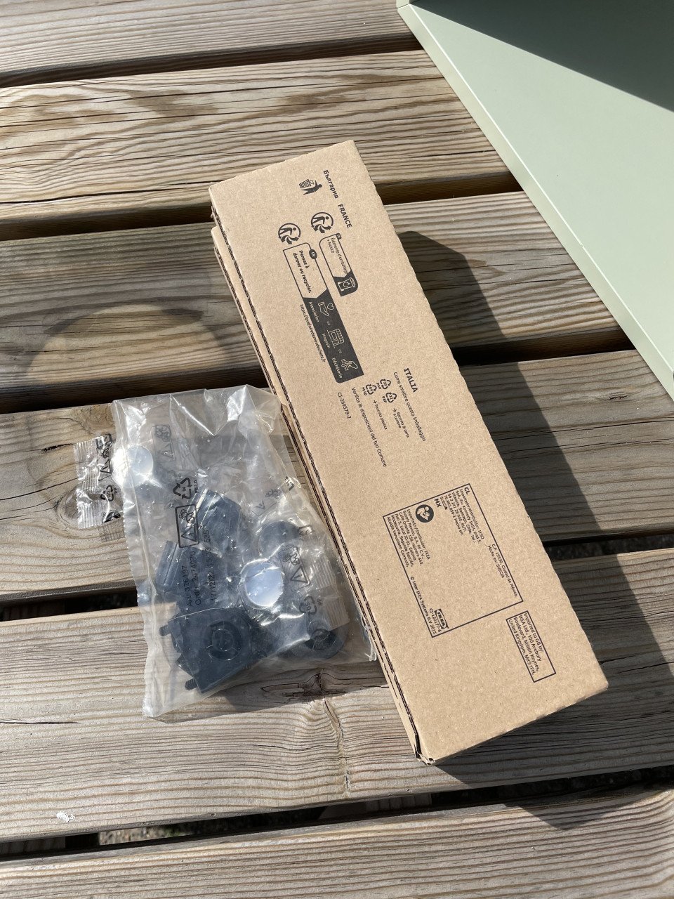 IKEA Eket wandkubus groen 2x