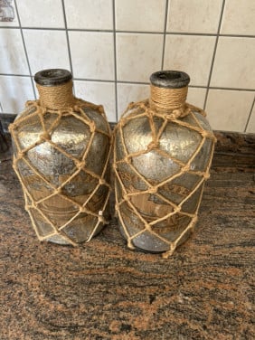 Vazen touw" kwikkleur"