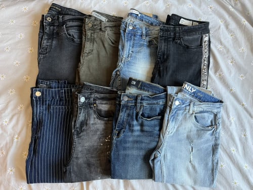 Kleding pakket jeans maat XS/S