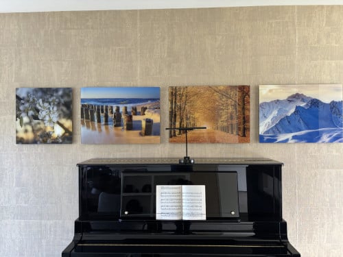 4 seizoens foto`s geprint op plexiglas