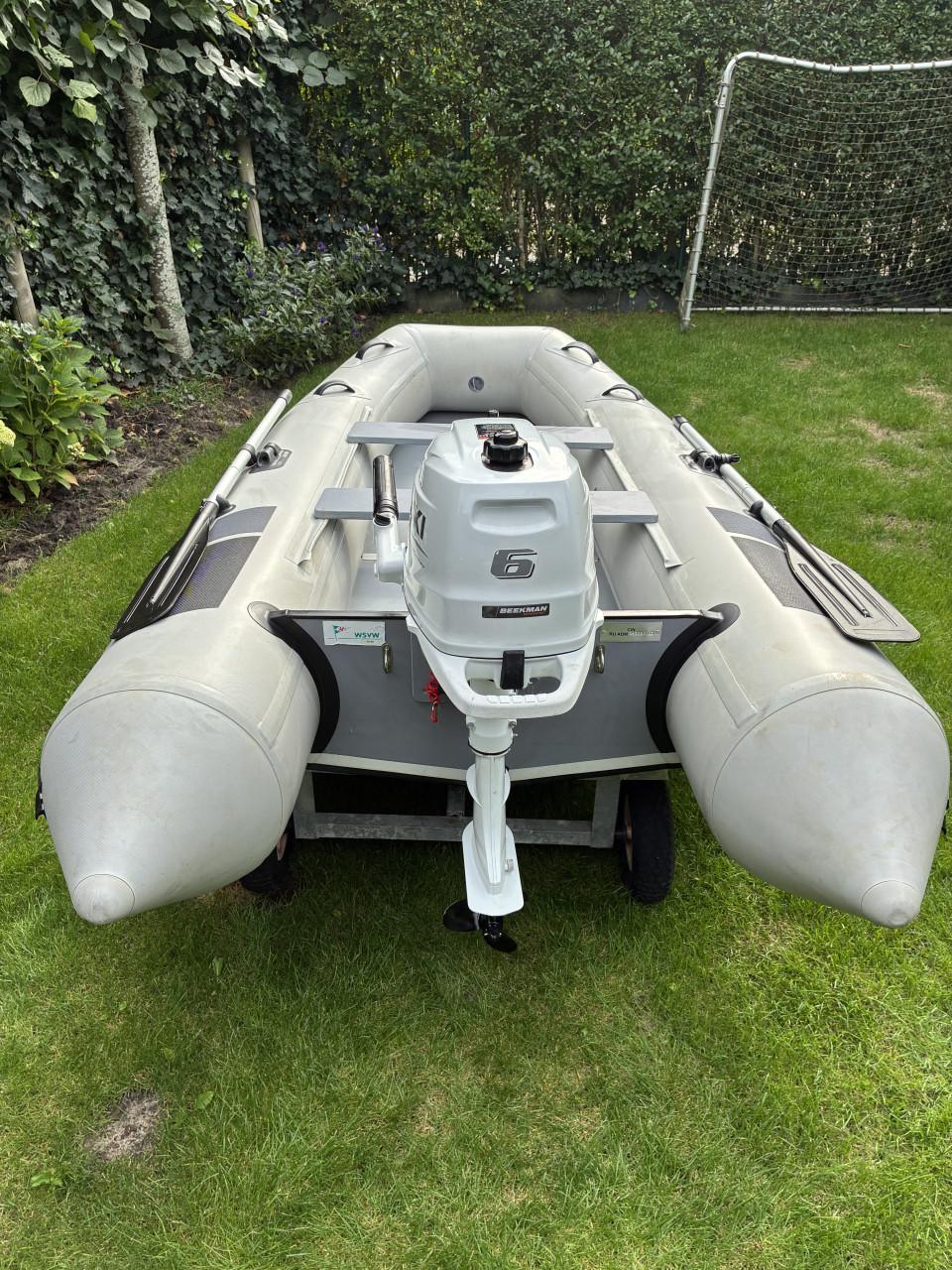 Beekman rubberen boot 3.20 incl Suzuki 6pk
