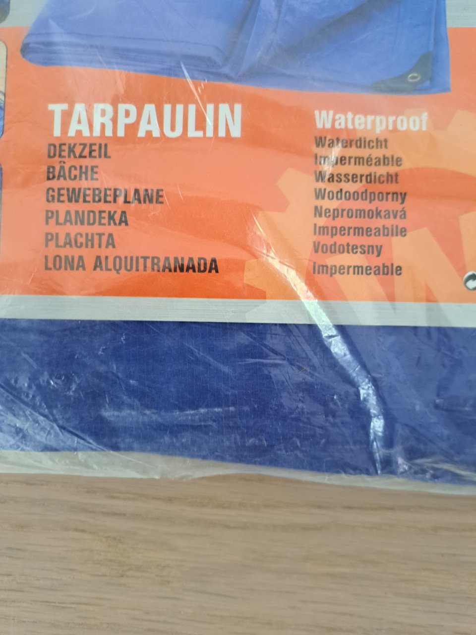 AFDEKZEIL BLAUW 3X4 METER