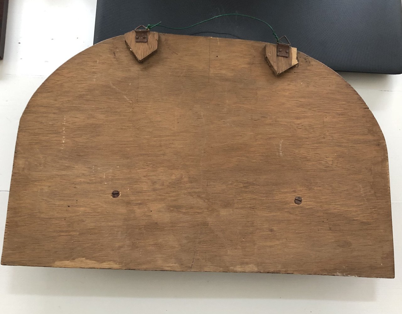 Zeer mooi oud brocante heilig familie wandbeeld van gips
