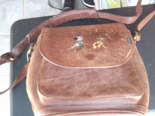 Lederen Walt Disney dames/jachttas