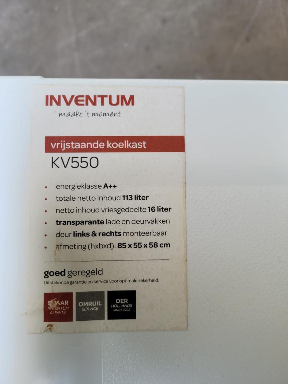 Inventum tafelmodel koelkast met vriesvak