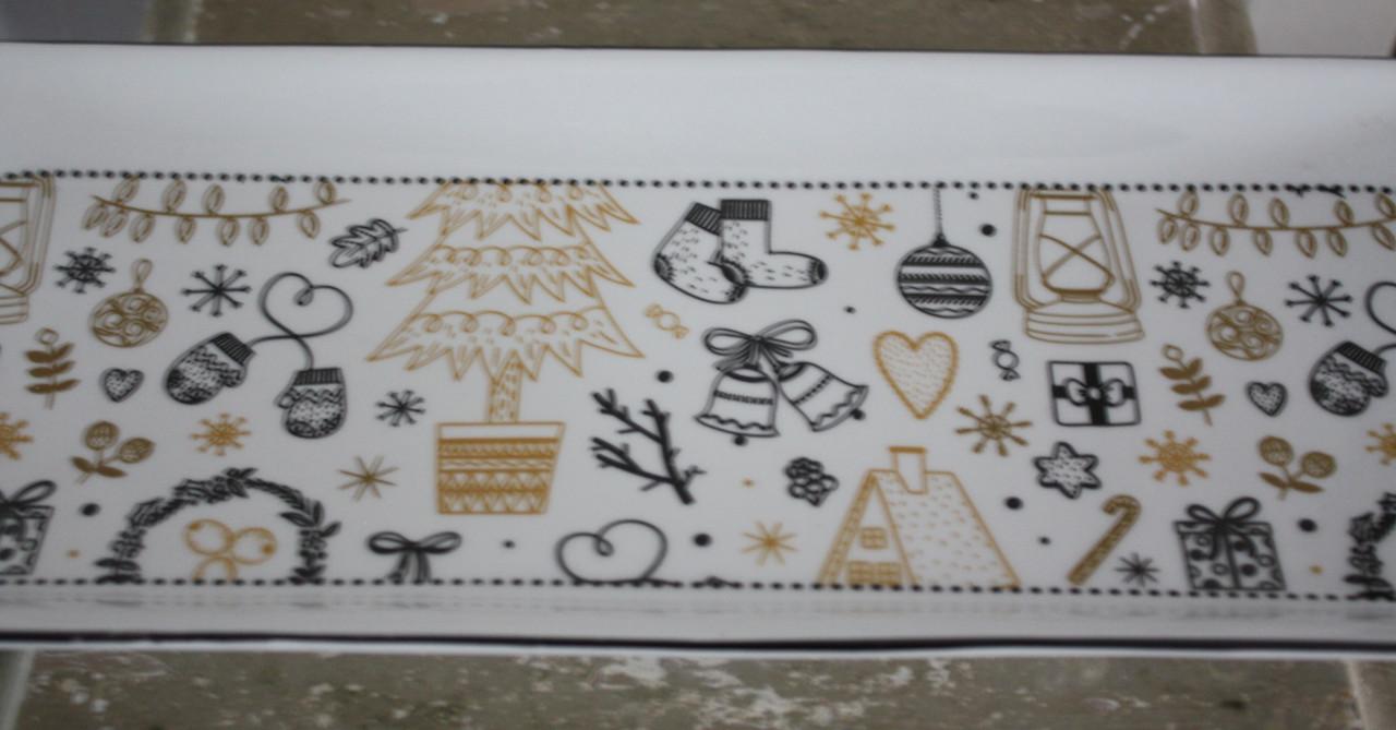 Kerst serveer schaaltje -bord