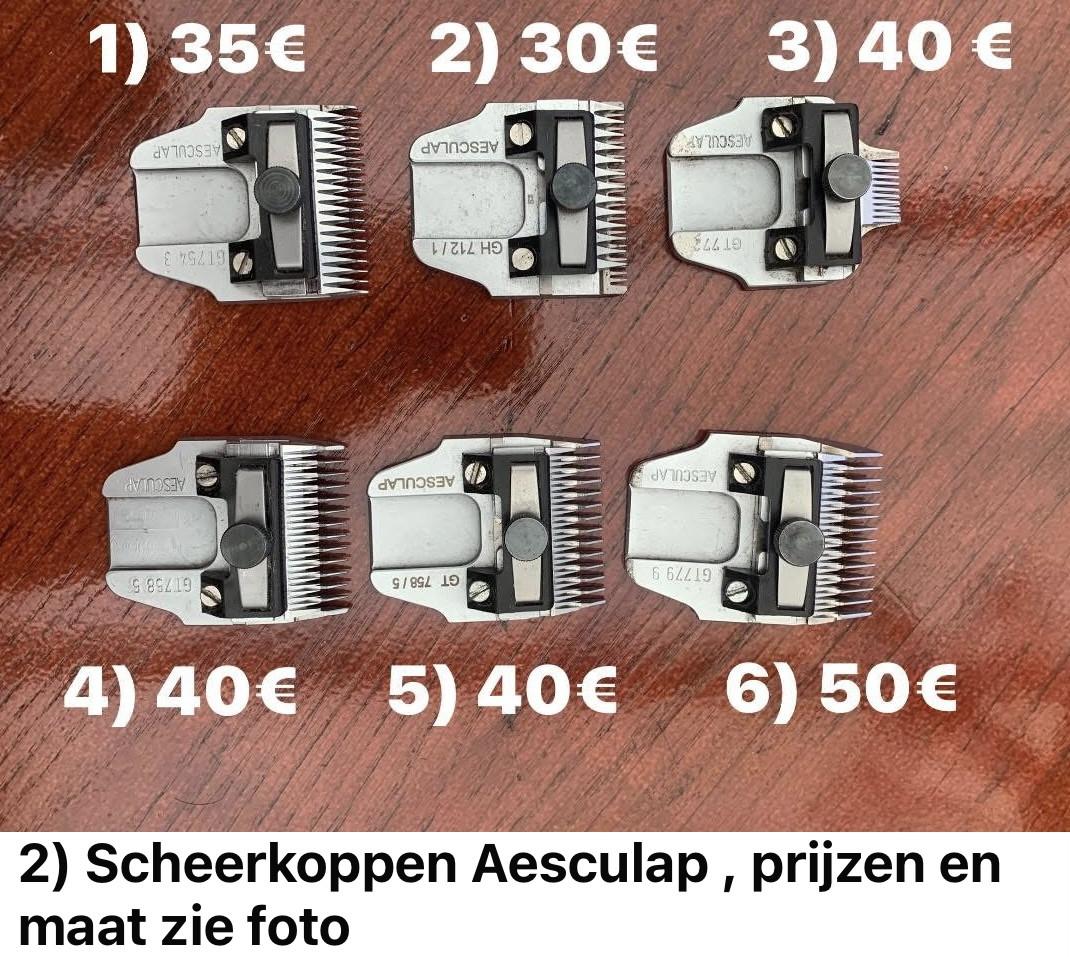 Diverse trimspullen , zie foto’s