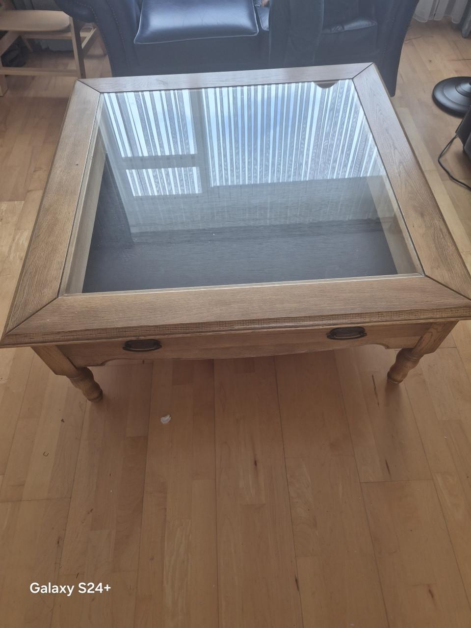Salon tafel Eiken