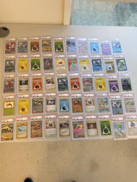 50 STUKS Pokémon PSA Slabs Partij lot goedkope PSA 8-9 slab