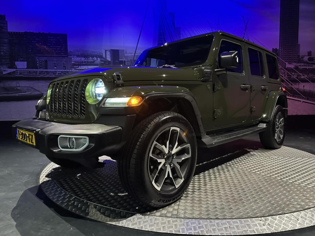 Jeep Wrangler unlimited 4xe 380 sahara *acc*camera*leer*sarge green clear c