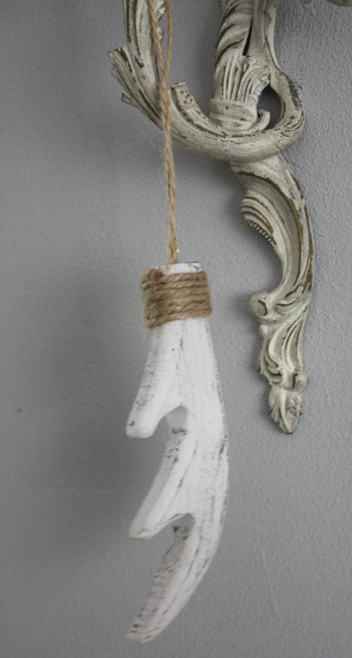 Houte witte elandgewei