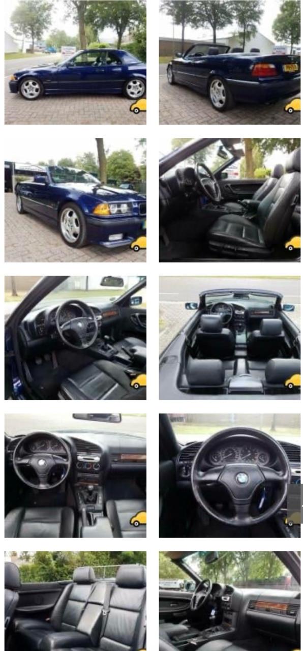 BMW 3-Serie 2.0 I 320 Cabriolet 1996 Blauw PROJECT