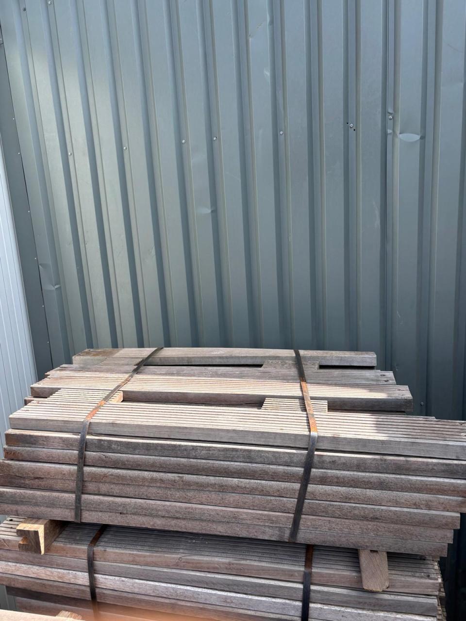 Gebruikte Hardhouten Vlonderplanken | 1380 mm