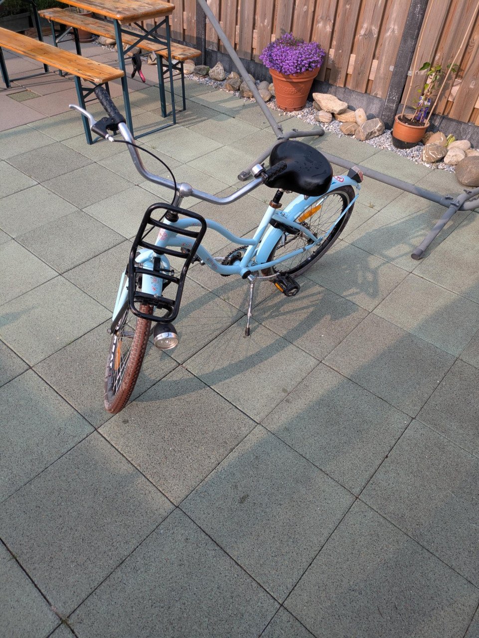 Oerdegelijke meisjesfiets 22"