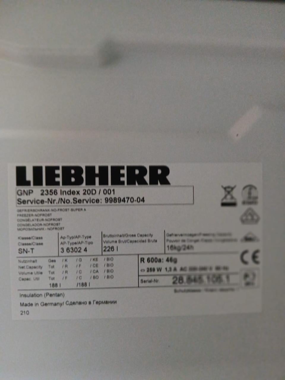 Liebherr Premium NoFrost diepvriezer