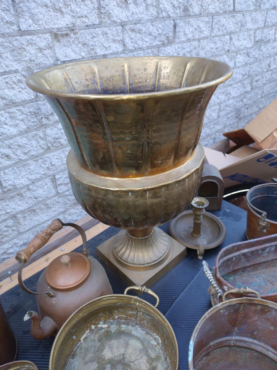 Koperen en bronzen potten