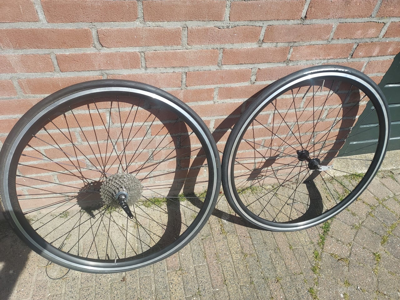 Racefiets wielen velgrem 11-speed