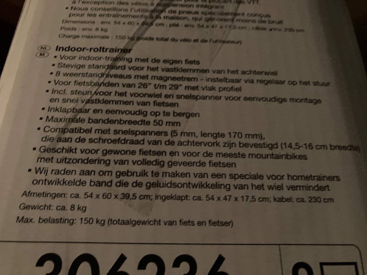 Indoor rollentrainer