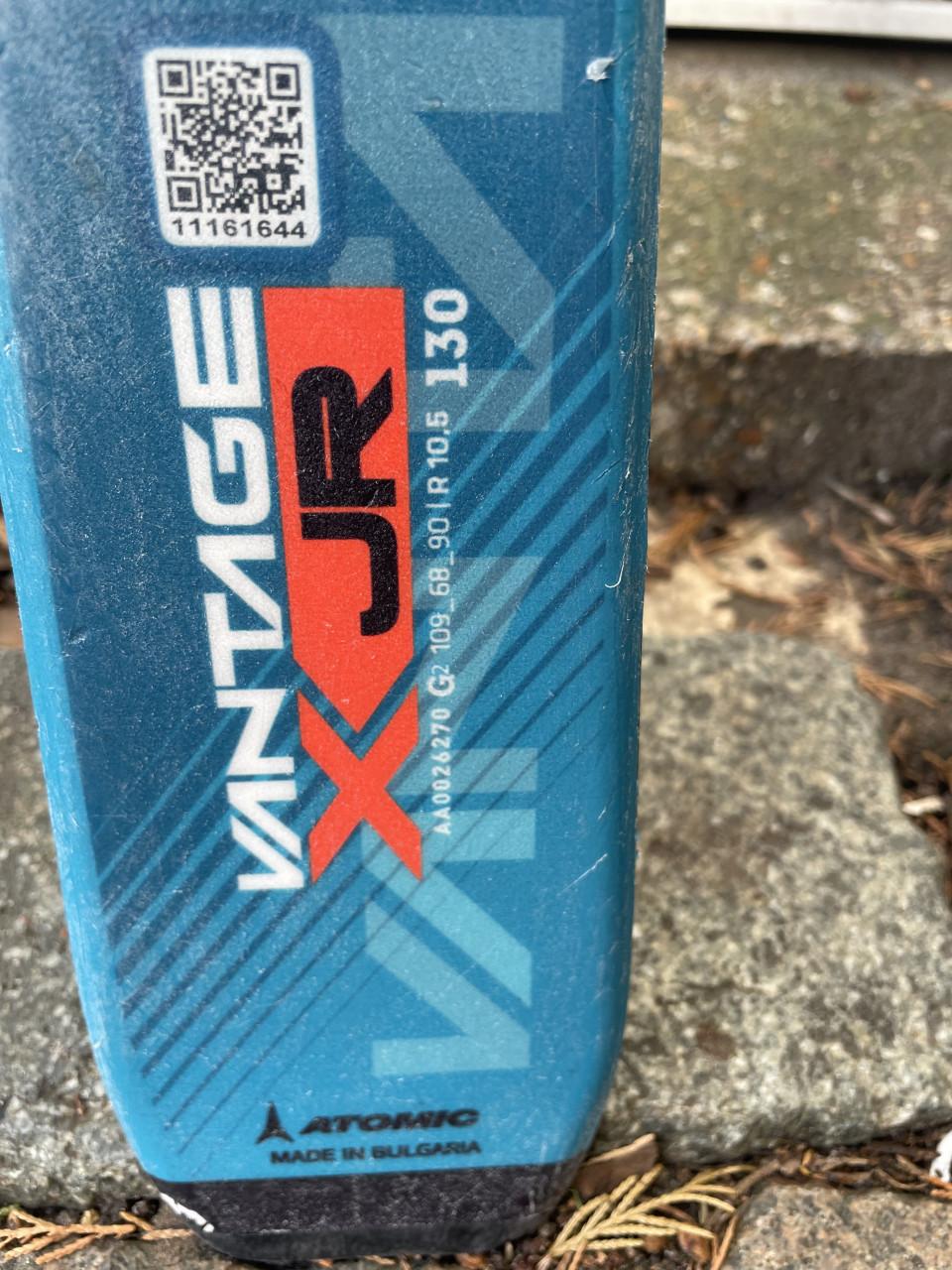 Ski’s Atomic Vantage Jr 130 cm, incl skistokken 100 cm