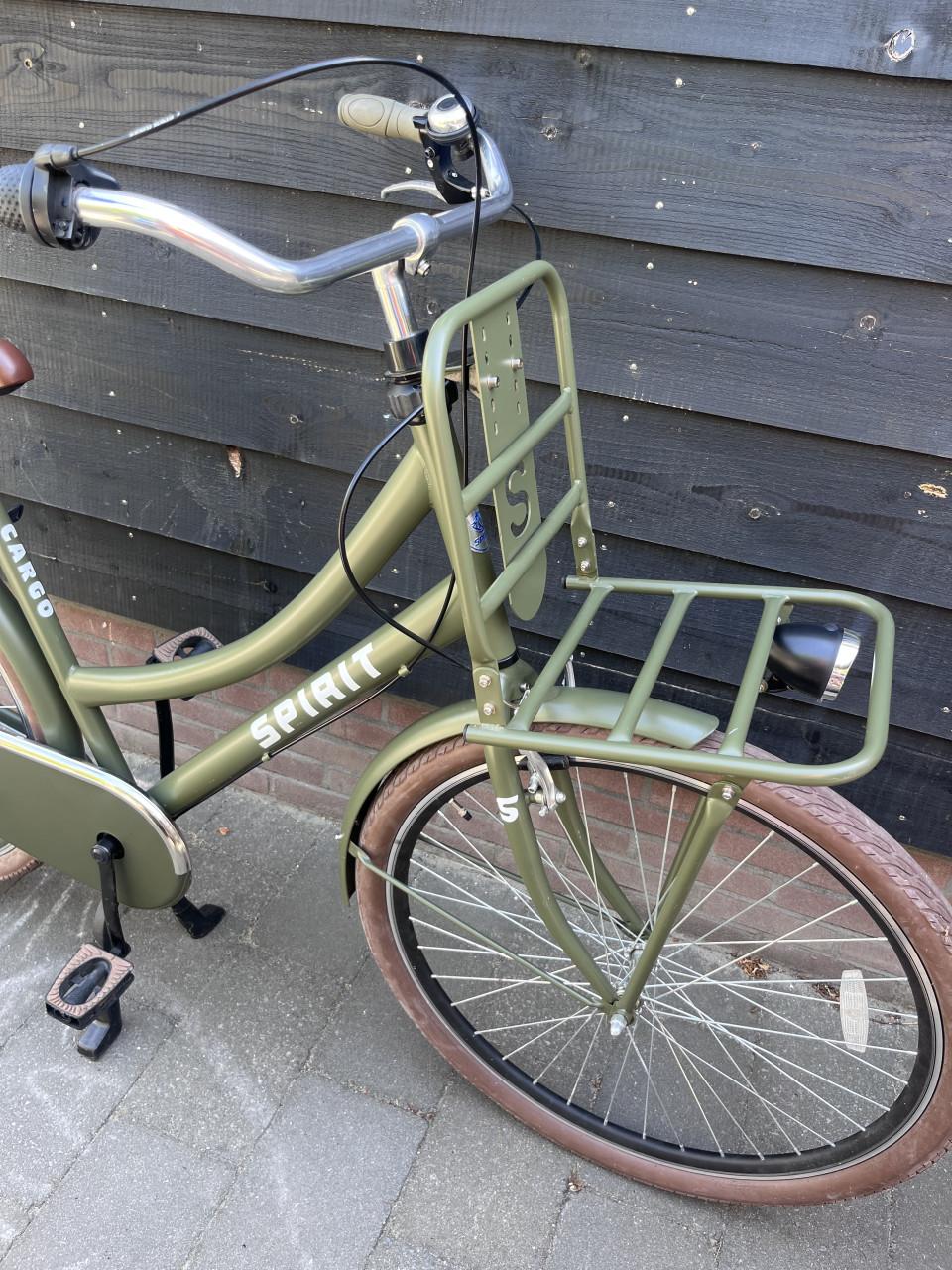 Mooie Spirit transportfiets - olijfgroen - 3 versnellingen