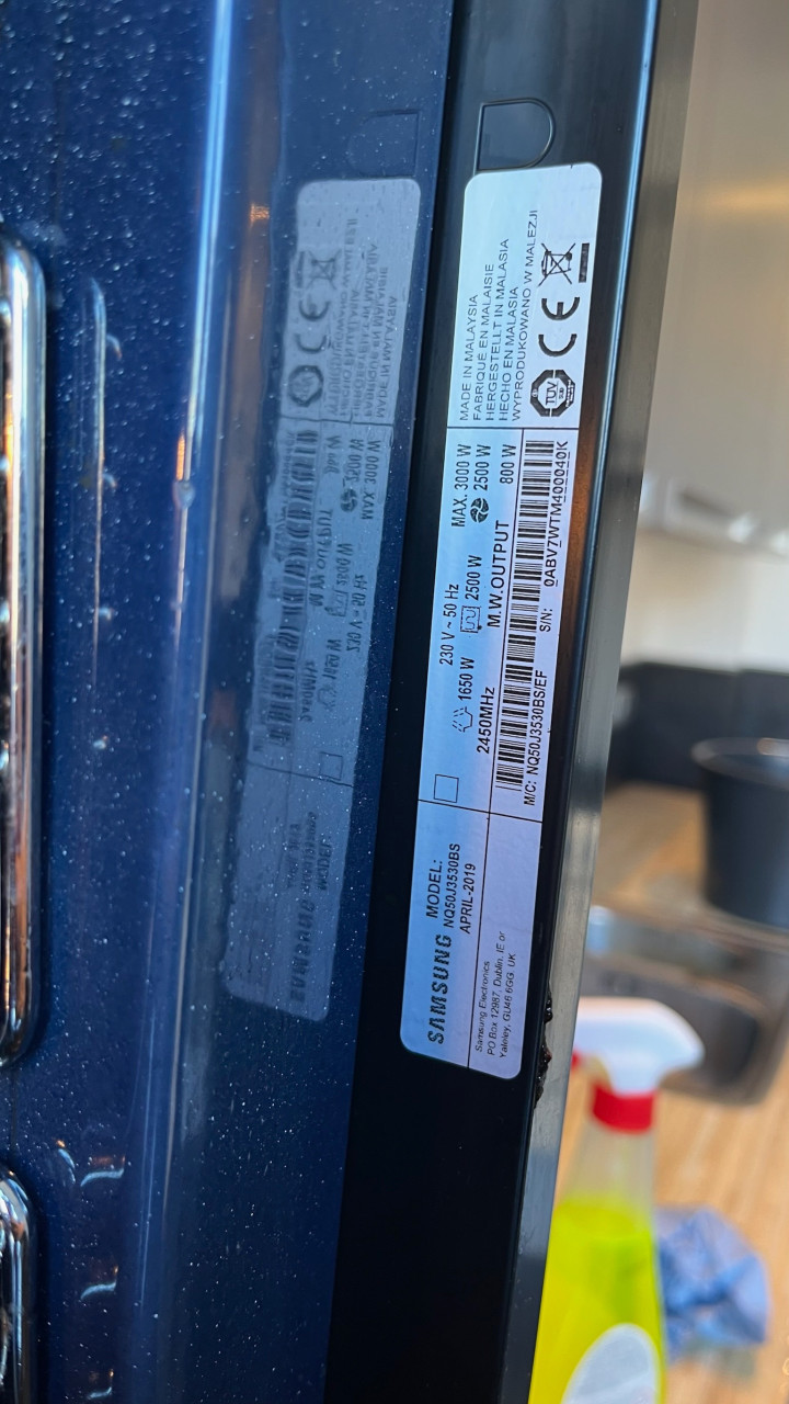 Samsung Compact Oven, 50 liter met stoomreiniging