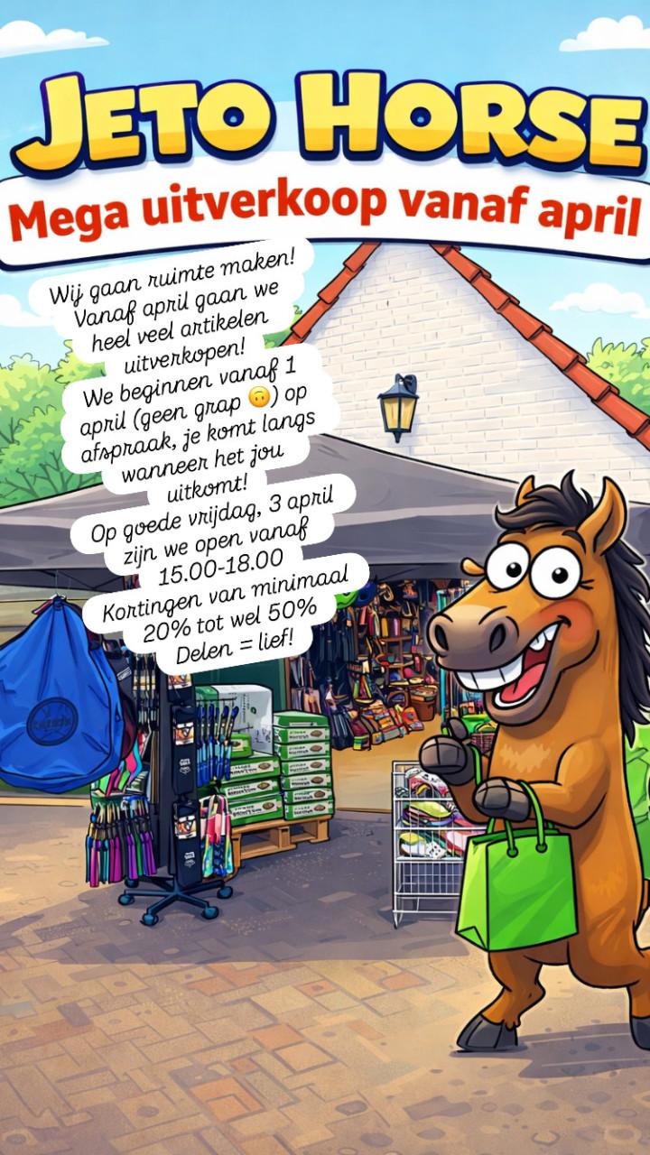 Uitverkoop ruitersport artikelen