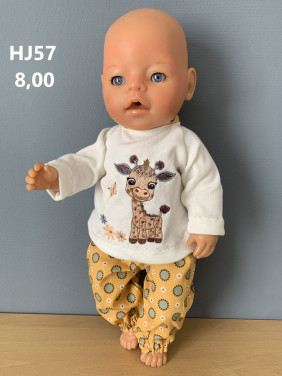 Baby born / babyborn set giraf . Opbrengst KiKa. Poppenkleertjes.
