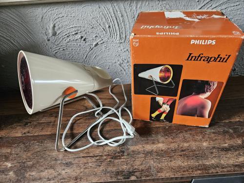 Vintage Philips Infraphil Infraroodlamp met doos