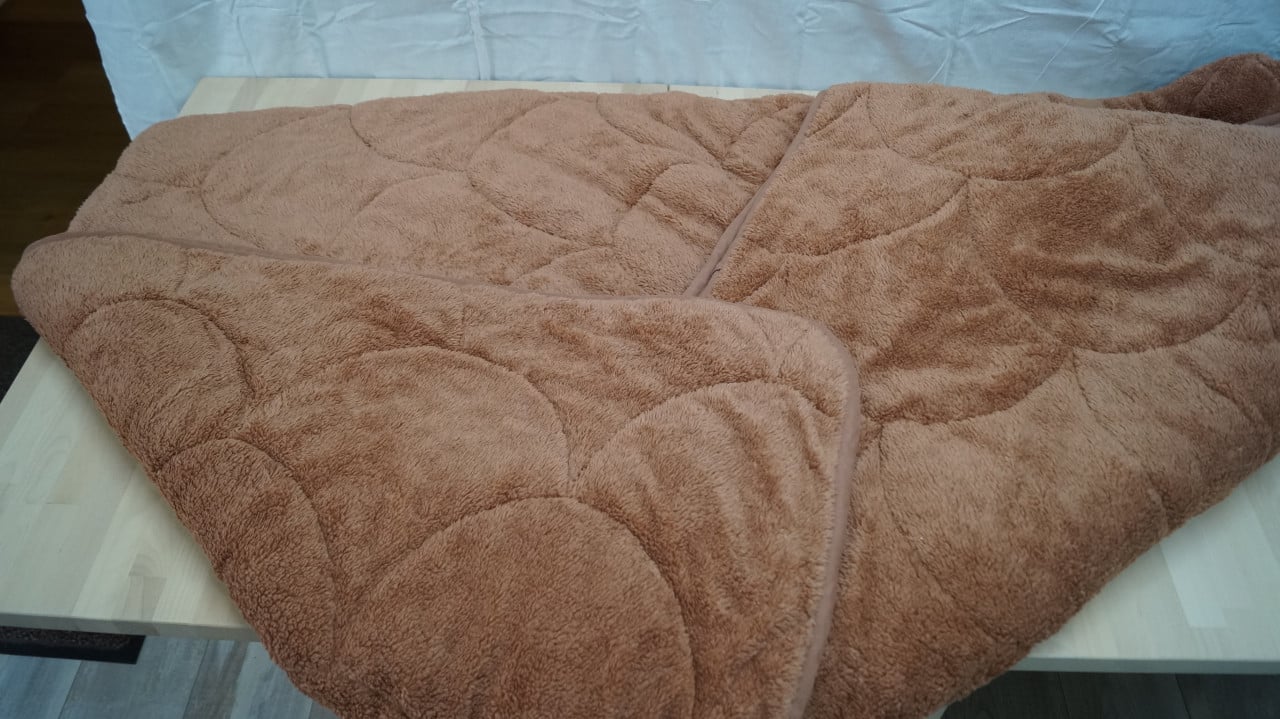 Happybed wasbaar all season dekbed / teddy plush / taupe.