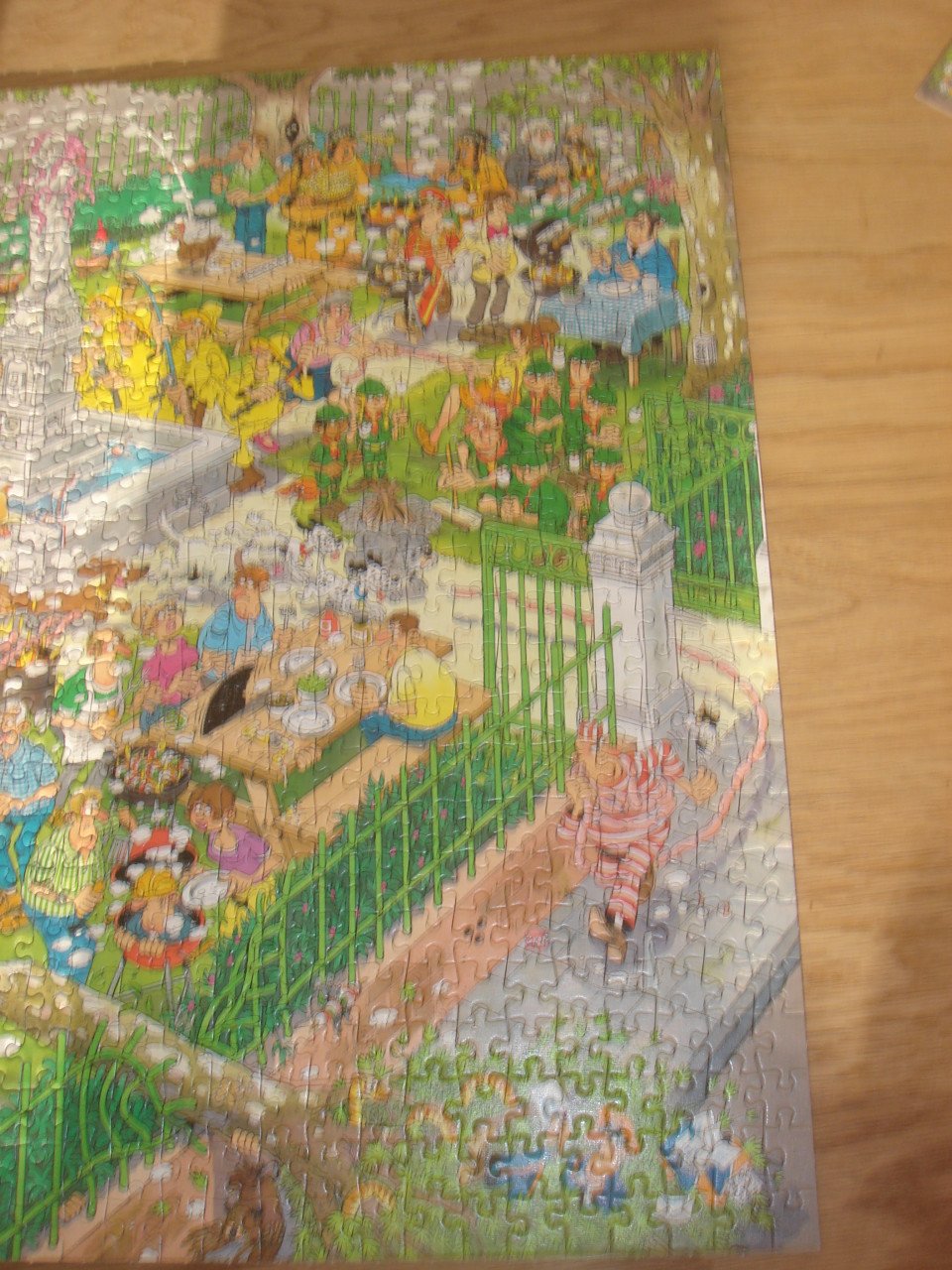 Complete Jan van Haasteren puzzel bbq Party  1000 stukjes