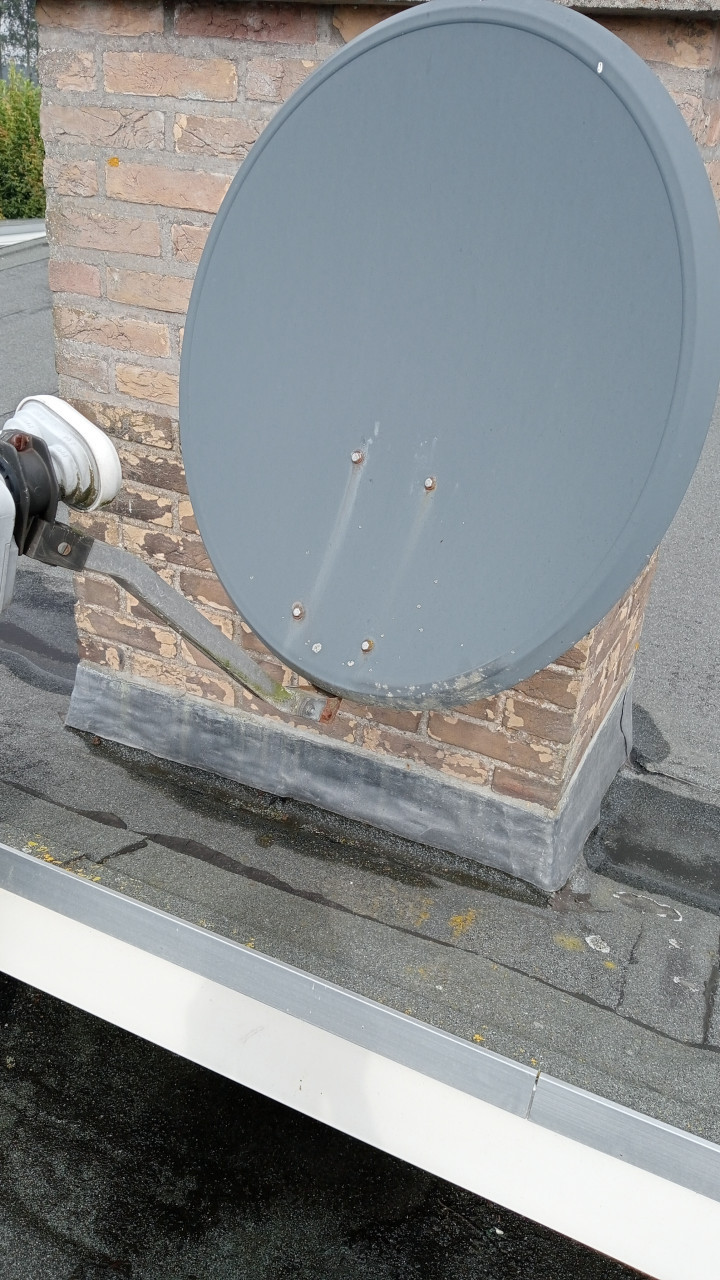 Sateliet Ontvanger met schotel